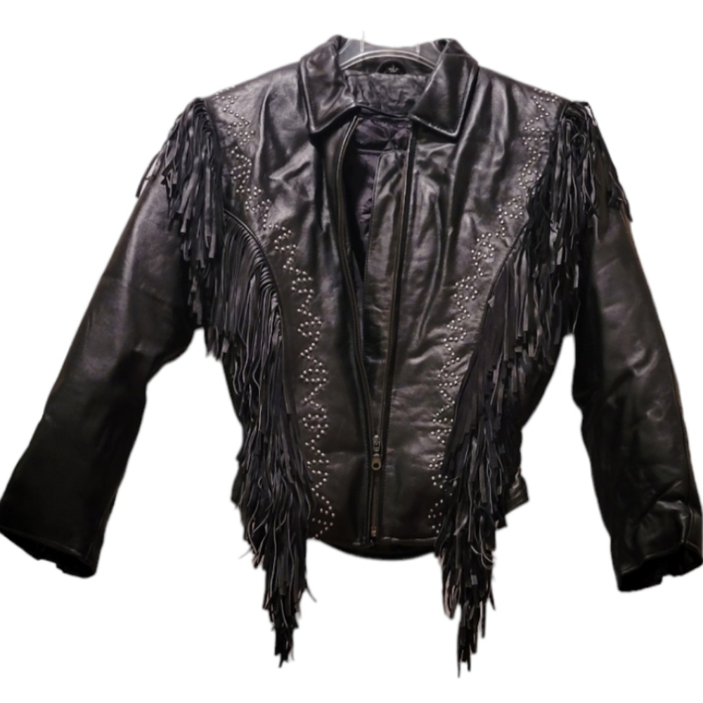 USA Bikers Dream Apparel Women’s Leather Motorcycle Jacket